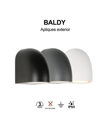 BALDY * APLIQUE 1L GU10 IP65 BLANCO